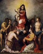 Andrea del Sarto, Virgin and Child in Glory with Six Saints